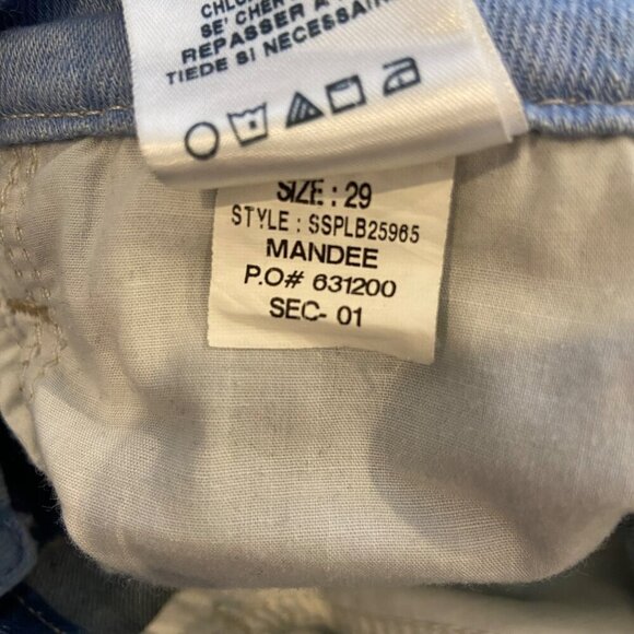 Joes Jeans Mandee style Skinny Ankle 29 Blue color block soft Denim Womens Pants - Picture 6 of 10